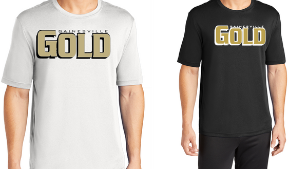 GAINESVILLE GOLD SS DRI FIT SHIRTS