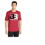 BAKER BALLERS BLACK AND RED  COTTON TEE SHORT SLEEVE