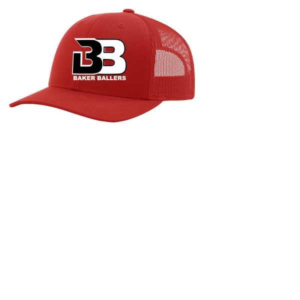 BAKER BALLERS EMBROIDERED  TRUCKER SNAP BACK HAT