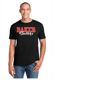 BAKER BALLERS BLACK AND RED  COTTON TEE SHORT SLEEVE