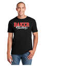 BAKER BALLERS BLACK AND RED  COTTON TEE SHORT SLEEVE