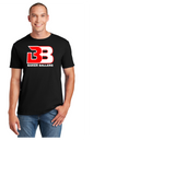 BAKER BALLERS BLACK AND RED  COTTON TEE SHORT SLEEVE