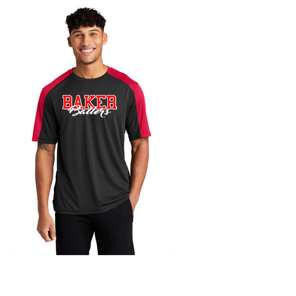 BAKER BALLERS DRIFIT COMPETITOR TEE SHORT SLEEVE BLACK AND RED