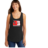 BAKER BALLERS LADIES COTTON REG TANK  RED BB LOGO