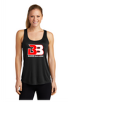 BAKER BALLERS LADIES DRIFIT RACERBACK TANK BLACK