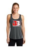 BAKER BALLERS LADIES DRIFIT RACERBACK TANK GREY