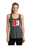 BAKER BALLERS LADIES DRIFIT RACERBACK TANK GREY