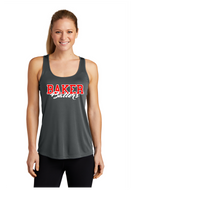 BAKER BALLERS LADIES DRIFIT RACERBACK TANK GREY