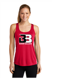 BAKER BALLERS LADIES DRIFIT RACERBACK TANK RED