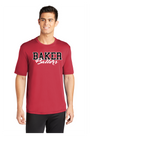 BAKER BALLERS BLACK AND RED  COTTON TEE SHORT SLEEVE