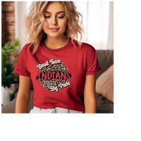 BALDWIN INDIANS SMALL TOWN BIG PRIDE CHEETAH TEE