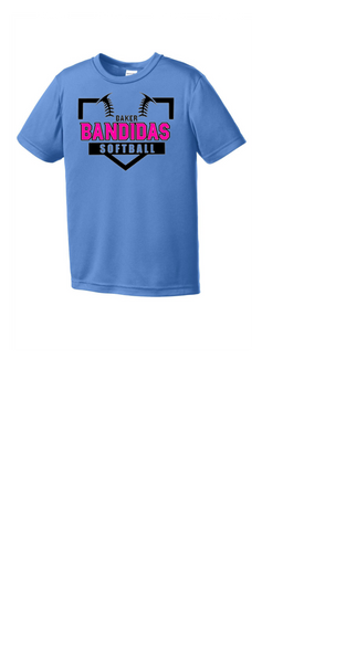 BANDIDAS SOFTBALL UNISEX COTTON SHORT SLEEVE TEE