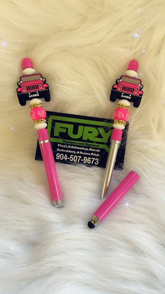 BARB JEEP PINK STYLUS PEN