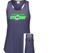 FLEMING ISLAND STORM LADIES LUX TANK TOP NAVY HEATHER