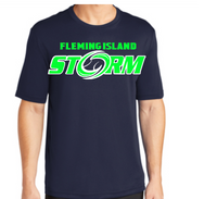 FLEMING ISLAND STORM UNISEX NAVY DRIFIT SHORT SLEEVE