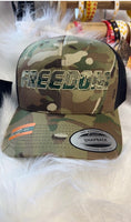 FREEDOM  EMBROIDERED RICHARDSON TRUCKER HAT