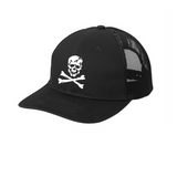 FREEDOM JOLLY ROGERS MENS TRUCKER HAT EMBROIDERD