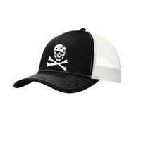 FREEDOM JOLLY ROGERS MENS TRUCKER HAT EMBROIDERD