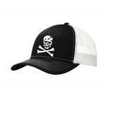 FREEDOM JOLLY ROGERS MENS TRUCKER HAT EMBROIDERD
