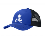 FREEDOM JOLLY ROGERS MENS TRUCKER HAT EMBROIDERD