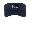 FSCJ COTTON TWILL VISOR EMBROIDERED