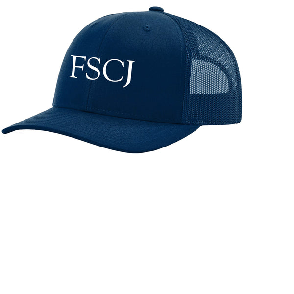 FSCJ SOFTBALL MENS  TRUCKER HAT SNAP BACK EMBROIDERED