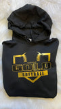 GAINESVILLE GOLD 50/50 HOODIE HOME PLATE LOGO UNISEX