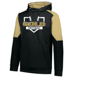 GAINESVILLE GOLD 2 COLOR HOODIE UNISEX BLACK AND VEGAS GOLD