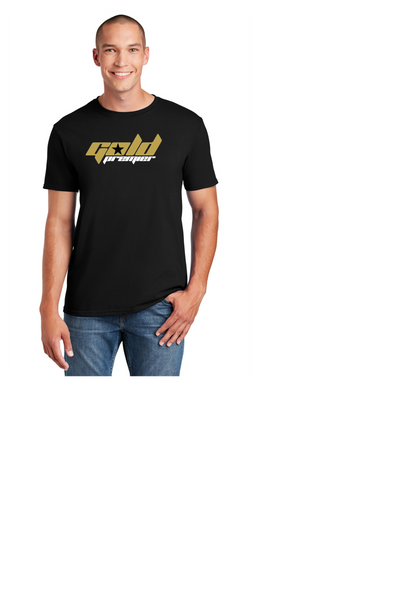 GOLD PREMIER UNISEX COTTON TEE SHORT SLEEVE WORD LOGO