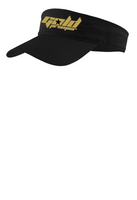 GOLD PREMIER COTTON TWILL VISOR EMBROIDERED