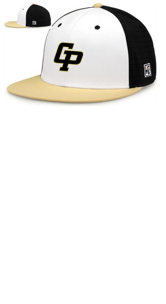 GOLD PREMIER MENS STRETCH PROSHAPED   FLAT BILL HAT