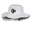GOLD PREMIER GP LOGO BUCKET HAT WHITE DRIFIT EMBROIDERED