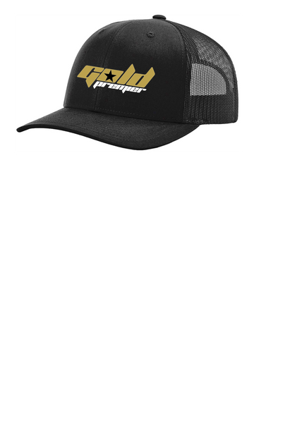 GOLD PREMIER MENS FITTED EMBROIDERED HAT