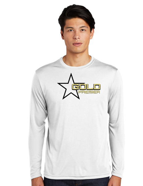 GOLD PREMIER UNISEX WHITE LONG SLEEVE DRIFIT