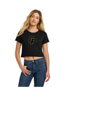 GOLD PREMIER GP LADIES CALI CROP TEE SHORT SLEEVE  POLY/ COTTON