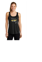 GOLD PREMIER LADIES BELLA CANVAS RACERBACK  FLOWY TANK