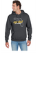 GOLD PREMIER SOFTBALL UNISEX HOODIE BLACK STATE  FRONT LOGO 50/50