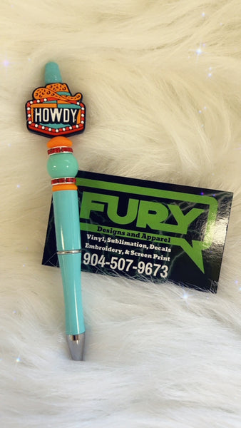 HOWDY HAT CUSTOM INK PEN LIGHT BLUE