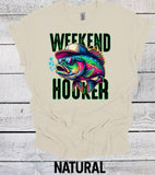 Weekend Hooker bass fishing cotton tee unisex
