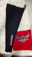 Freedom Hoodie, blanket , jogger combo