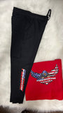 Freedom Hoodie, blanket , jogger combo