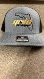 GOLD PREMIER STATE LOGO TRUCKER HAT SNAP BACK