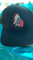 Baldwin Indians Embroidered tracker snap back hat