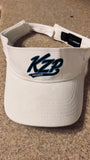 K ZONE PREMIER  KZP SCRIPT WHITE OR BLACK VISOR  EMBROIDERED