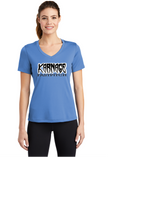 KARNAGE 10U LADIES VNECK DRI FIT TEE