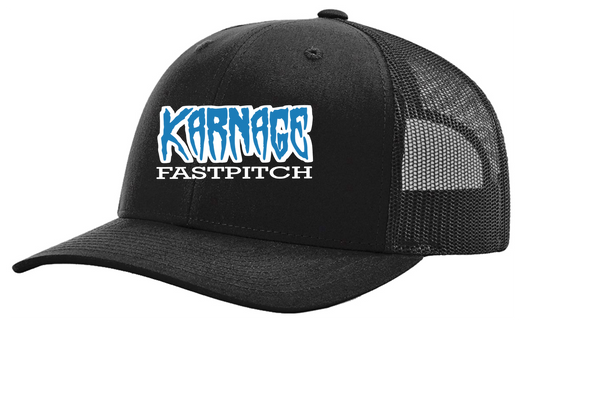 KARNAGE 10U EMBROIDERED TRUCKER SNAP BACK HAT