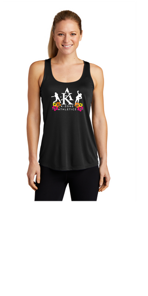 K ZONE LADIES BLACK RACERBACK TANK TOP