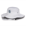 K ZONE ATHLETICS BONNEY HAT WHITE EMBROIDERED