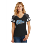 K ZONE ATHLETIC ACADEMY LADIES GAME DAY COTTON TEE V NECK