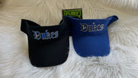 LADY DUKES NATIONAL COTTON TWILL TEAM VISORS  WITH NUMBERS